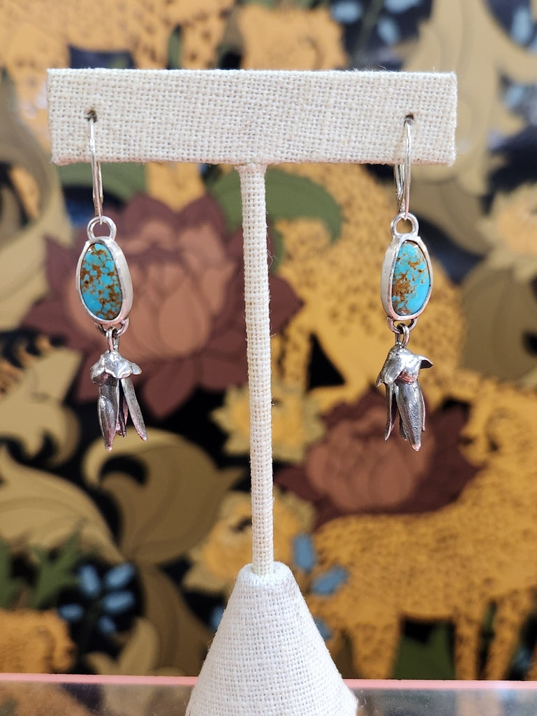 Ocotillo and Turquoise Earrings