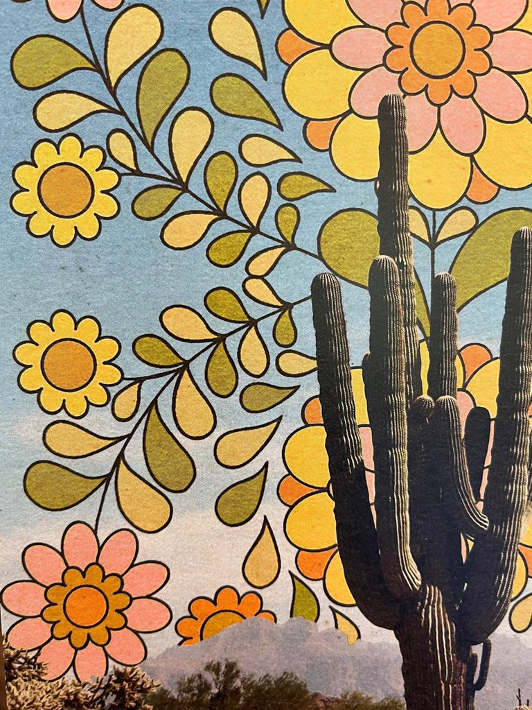 Yellow Flower Saguaro Print