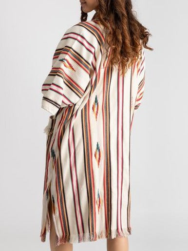 Ikat Ivory Long Jacket