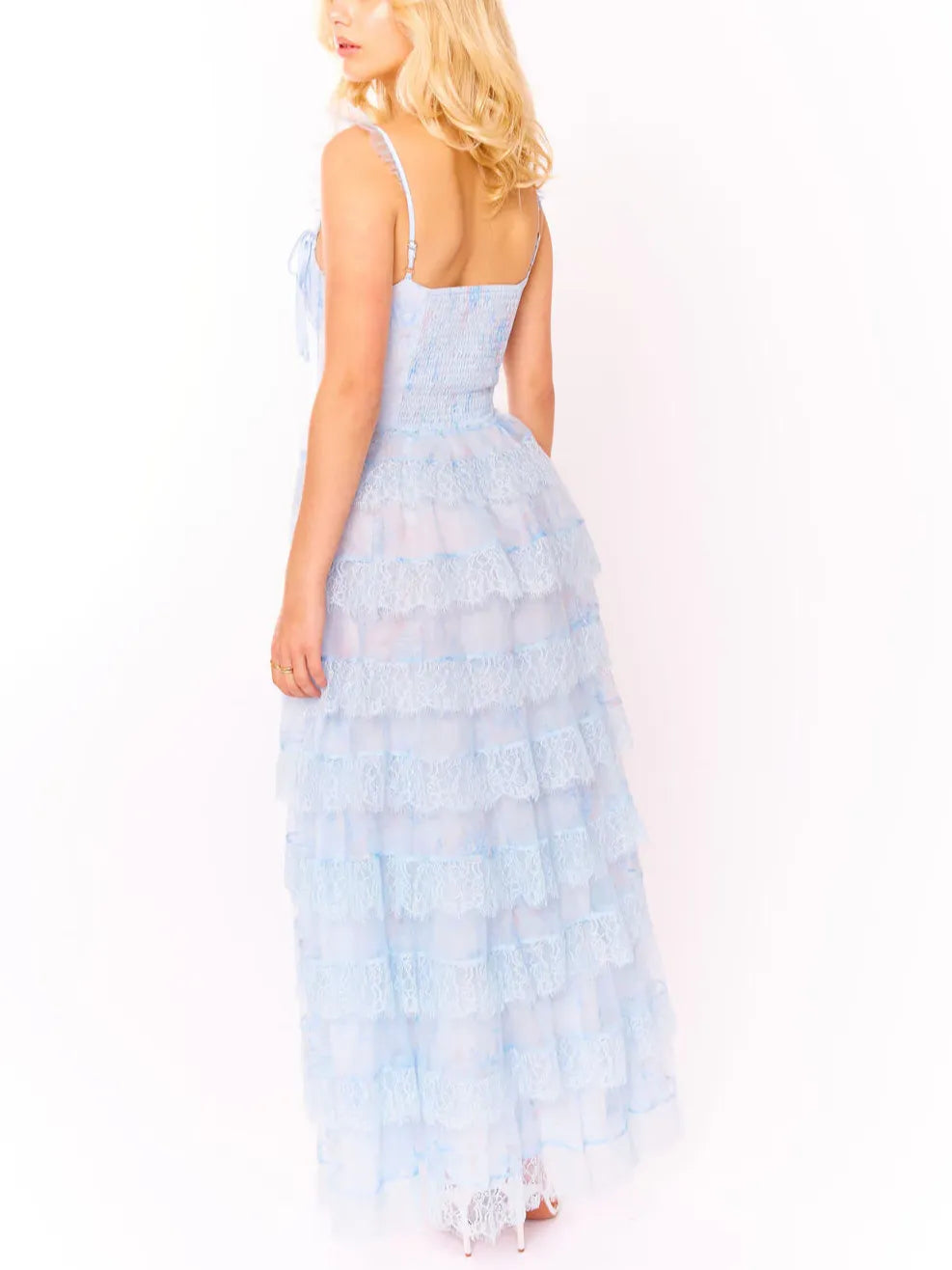 edessa tiered ruffle maxi dress Edessa Tiered Ruffle Maxi Dress
