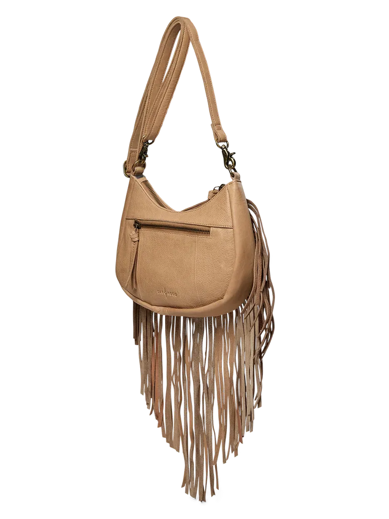 Leather Fringe Crossbody Purse