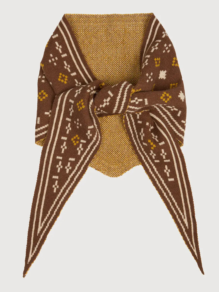 Foulard Knit Triangle Scarf