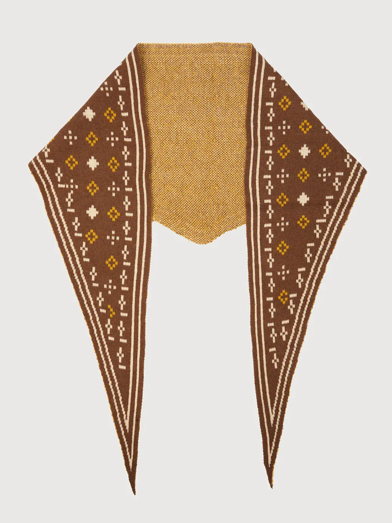 Foulard Knit Triangle Scarf