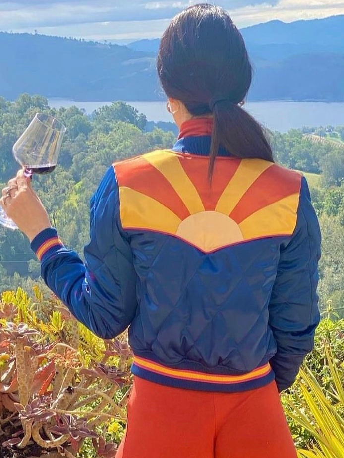 Original Blue Rising Sun Unisex Bomber Jacket – Classic Rock Couture