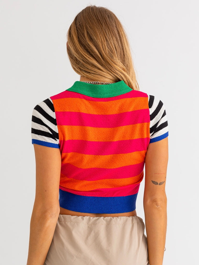 Groove Line 80s Crop Top