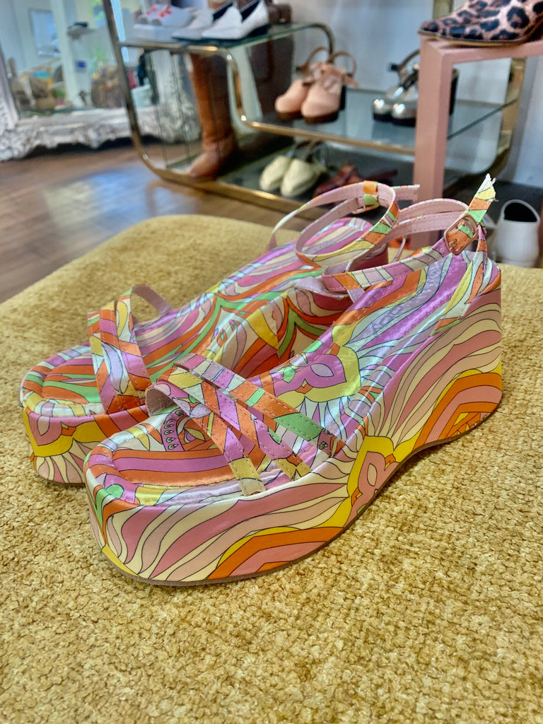 Psychedelic Silk Wedges