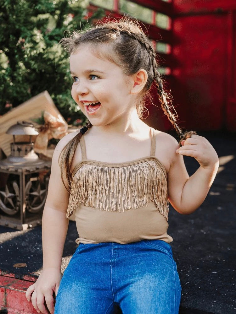 Maxine Fringe Tank Leotard