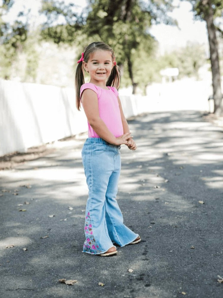 Renee Embroidered Bell Bottoms