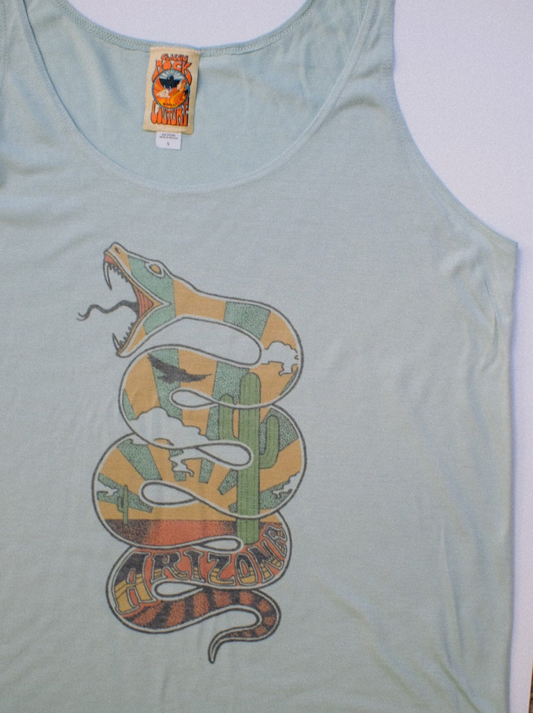 Arizona Snake Dusty Blue Slouchy Tank