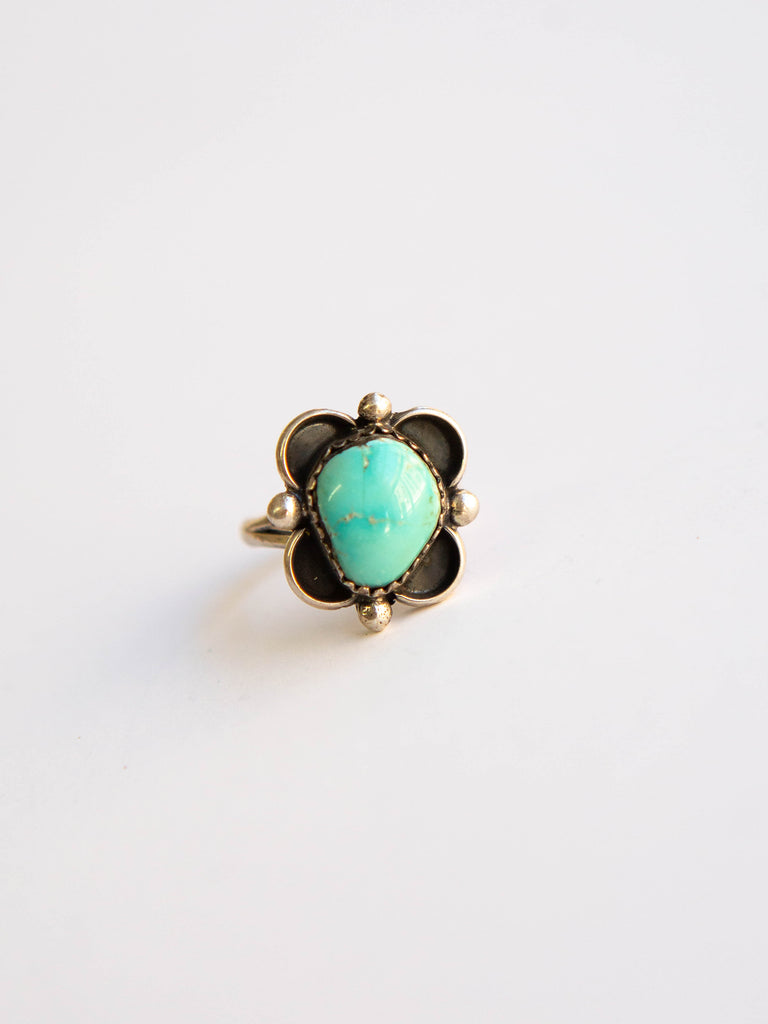Turquoise Flower Ring 6