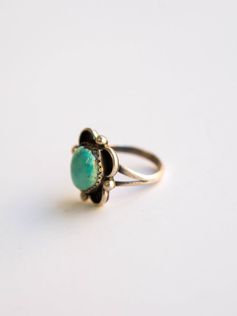 Turquoise Flower Ring 6