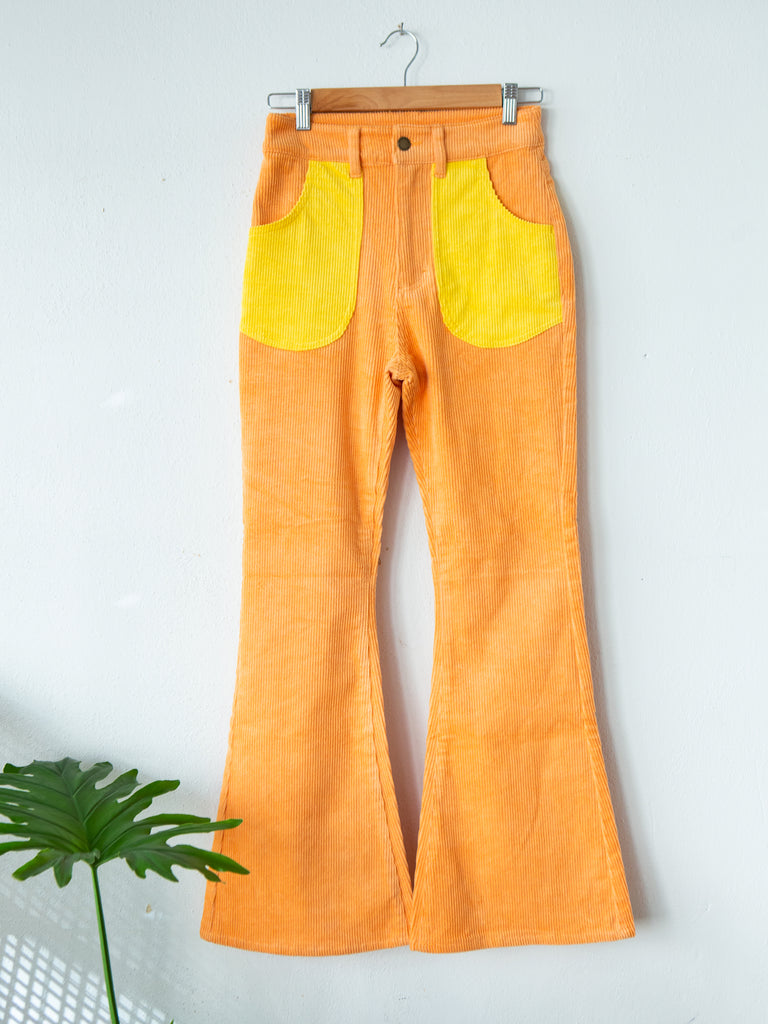 Two Toned Corduroy Pants