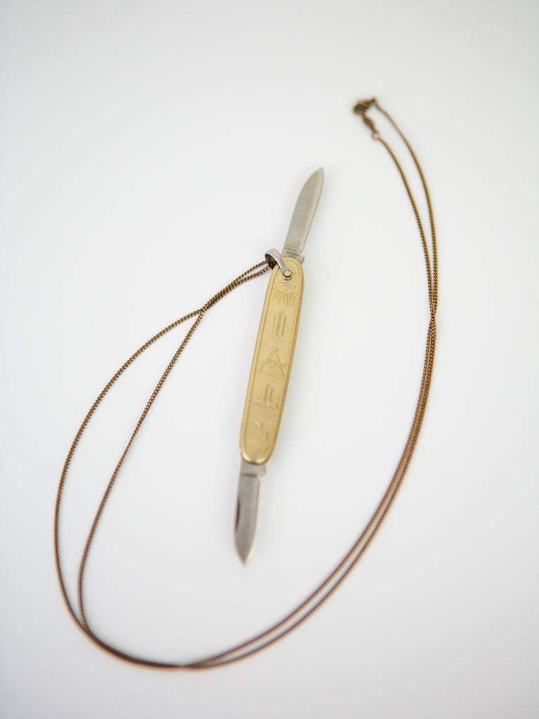 Masonic Knife Necklace