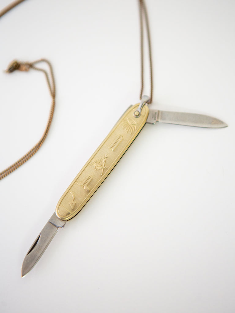 Masonic Knife Necklace