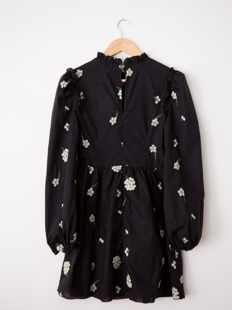 SALE Embroidered Daisy Dress
