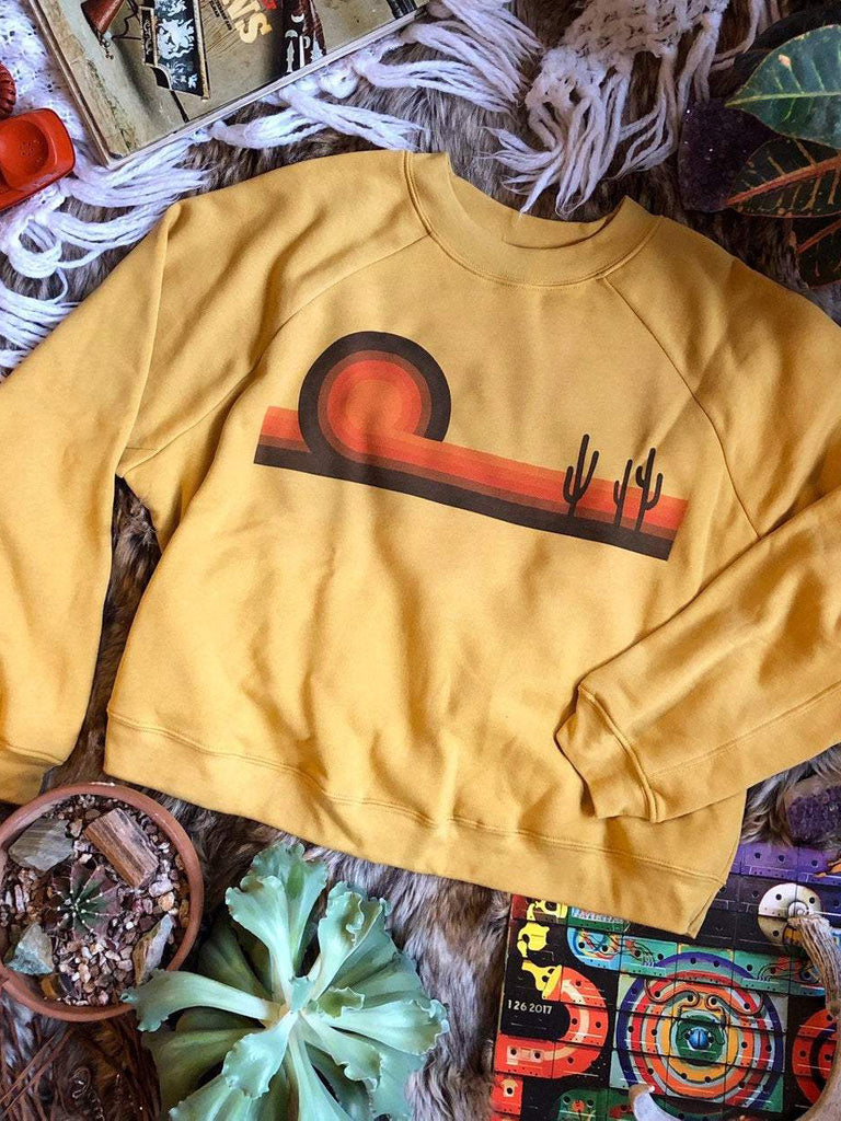 Desert Horizon Cropped Sweatshirt