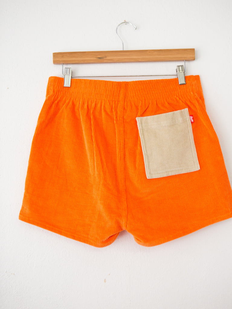 Two Toned Cord Shorts