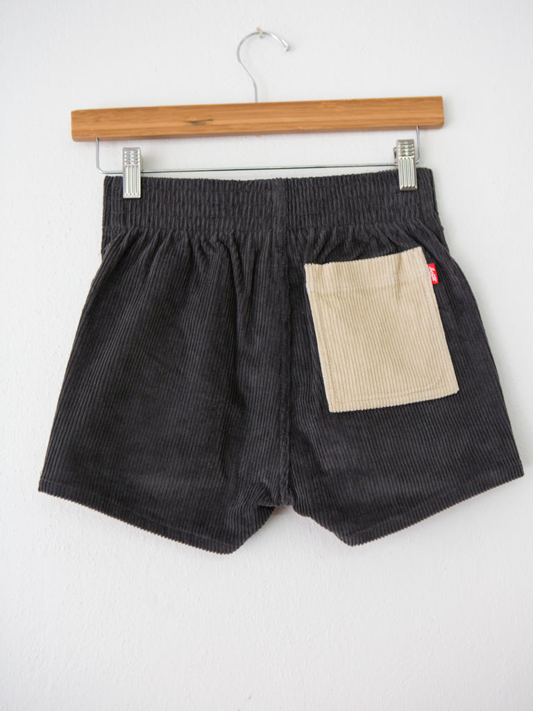 Two Toned Cord Shorts