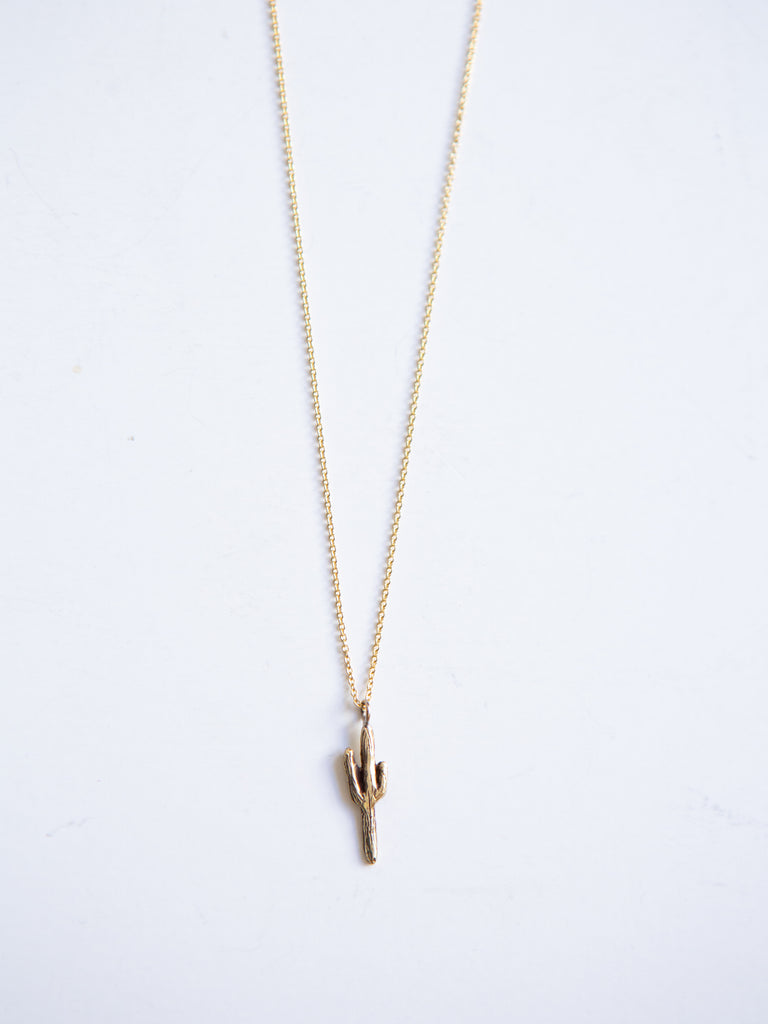 Brass Saguaro Necklace