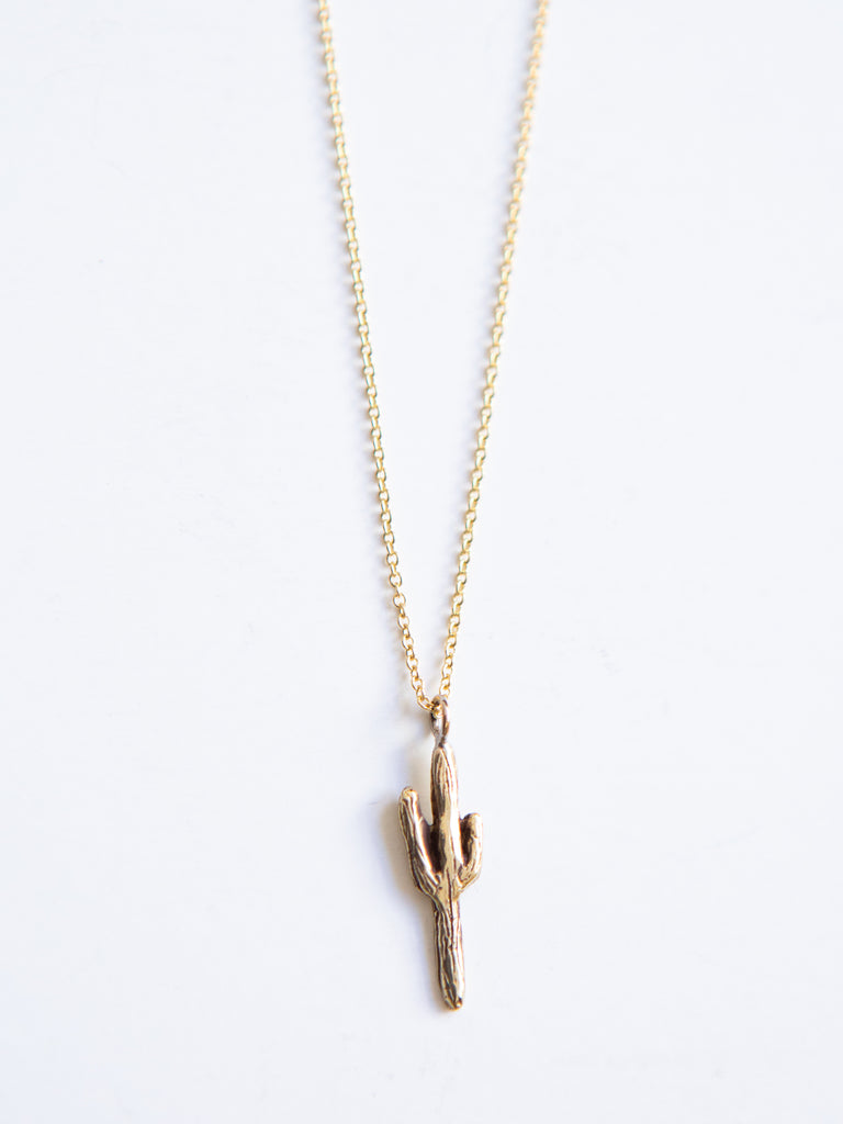 Brass Saguaro Necklace