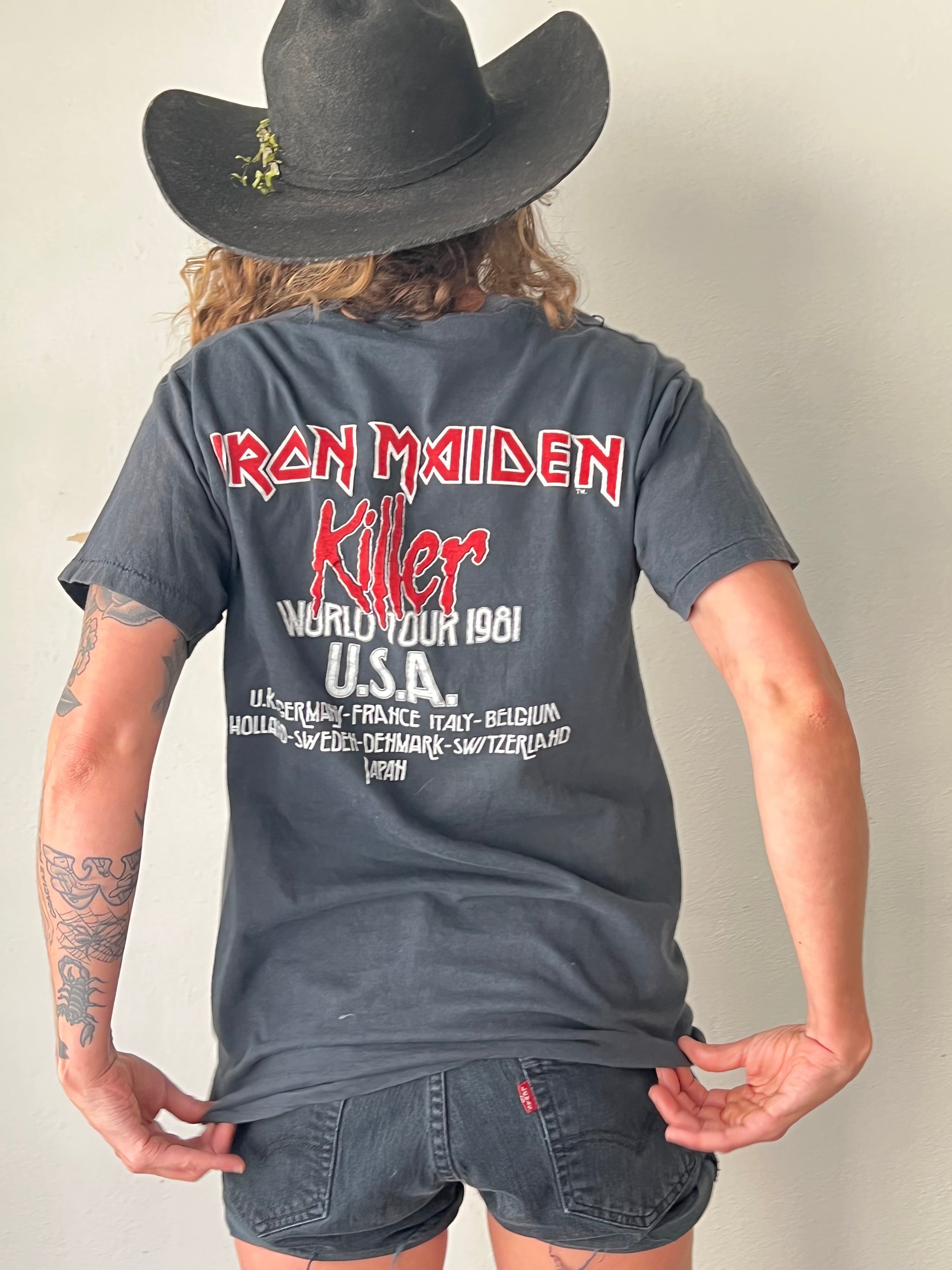 RARE 1981 Iron Maiden Tour Tee – Classic Rock Couture