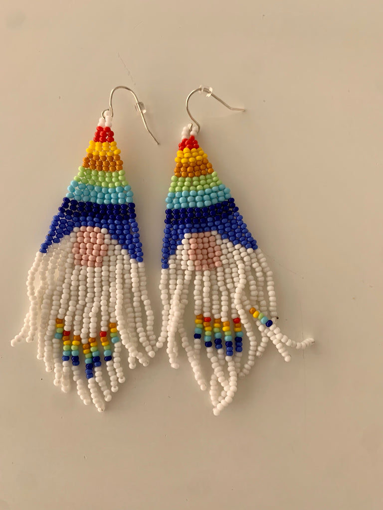 Rainbow Fringe Earrings