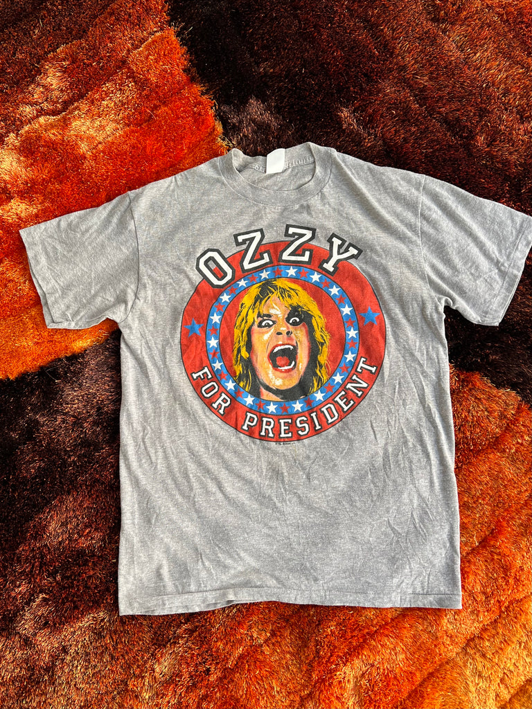 1986 Ozzy for President Vintage Rock Tee