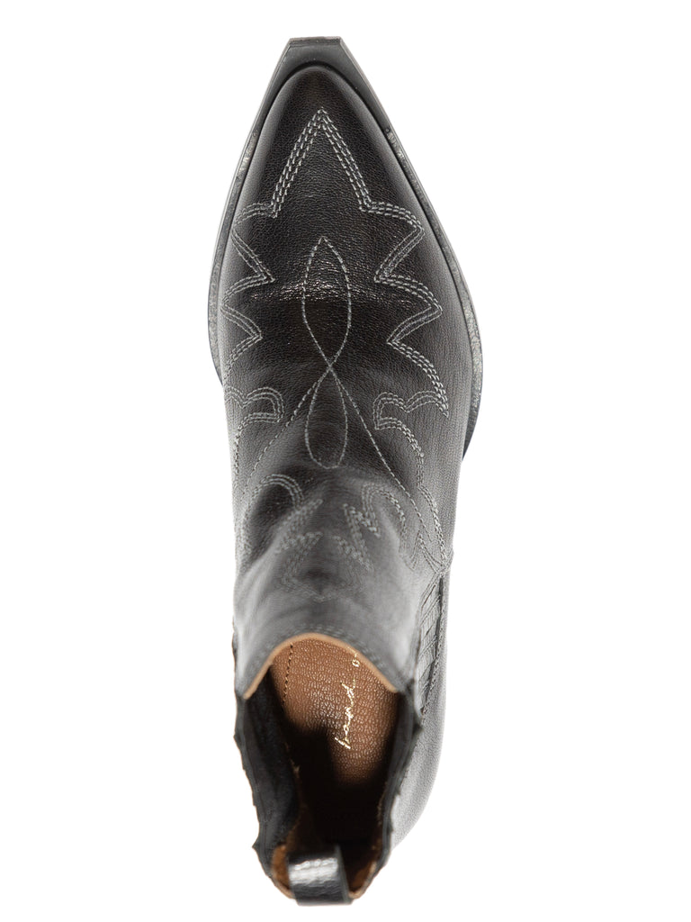 Hazel Black Leather Boots