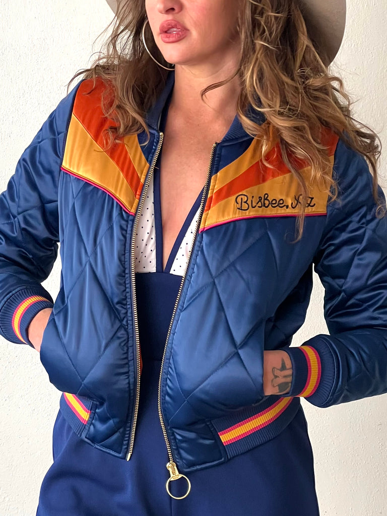 Special Edition Chainstitch Navy Rising Sun Jacket