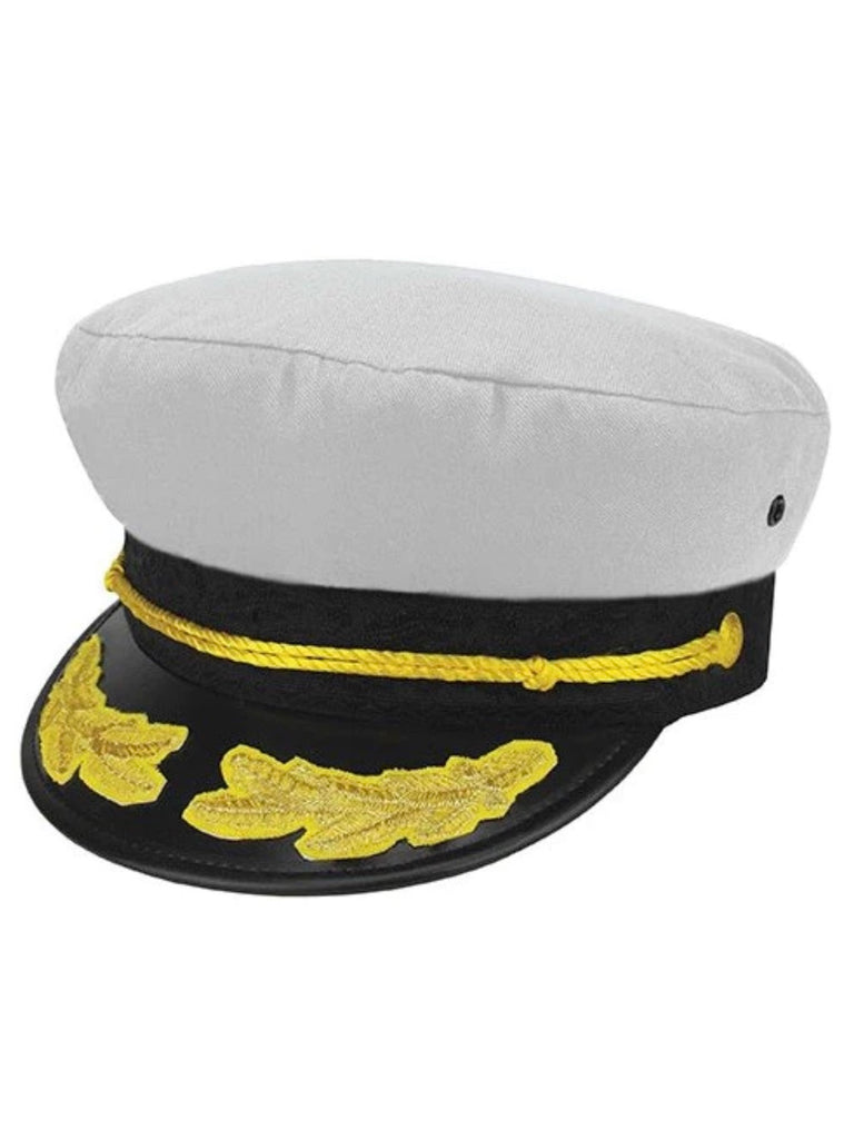 White Yacht Rock Captain Hat