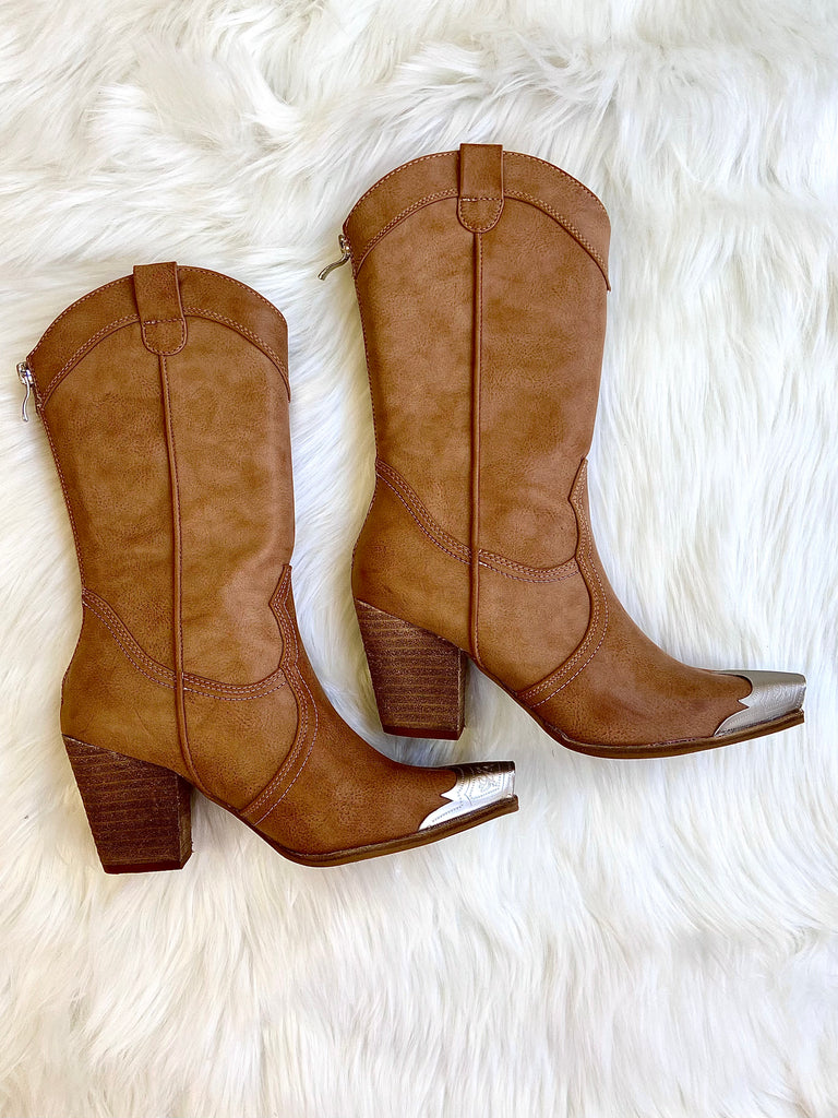 Jolene Taupe Cowgirl Boots