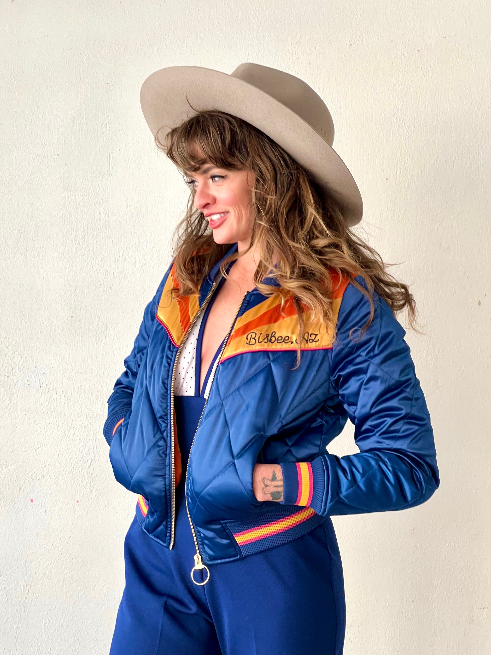 Special Edition Chainstitch Navy Rising Sun Jacket – Classic Rock 