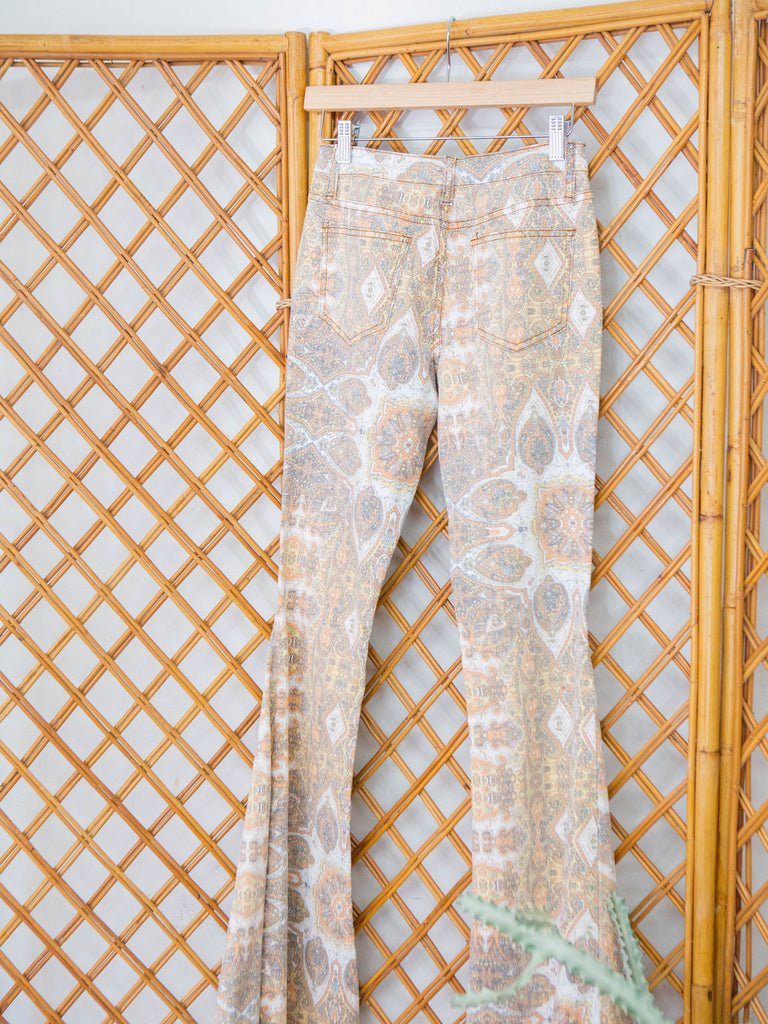 Golden Paisley Flares