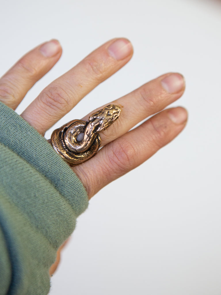Bronze Snake Ring